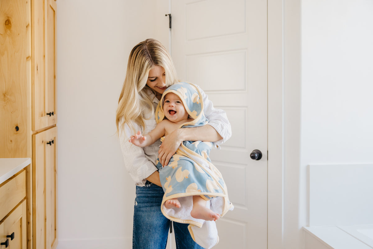 Knit Hooded Towels Copper Pearl