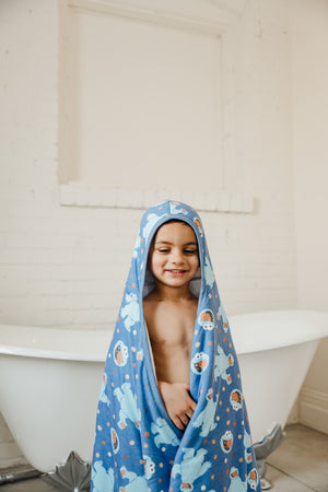 Premium Big Kid Hooded Towel - Cookie Monster