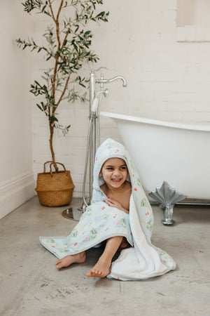Premium Big Kid Hooded Towel - Oscar the Grouch