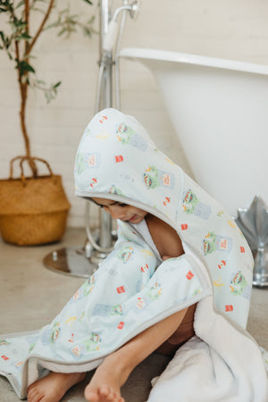 Premium Big Kid Hooded Towel - Oscar the Grouch