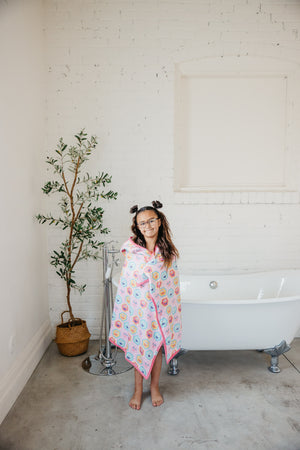 Premium Big Kid Hooded Towel - Abby and Pals