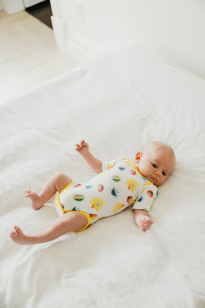 Short Sleeve Bodysuit - Sesame Scribbles