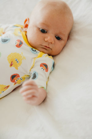 Short Sleeve Bodysuit - Sesame Scribbles