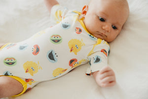 Short Sleeve Bodysuit - Sesame Scribbles
