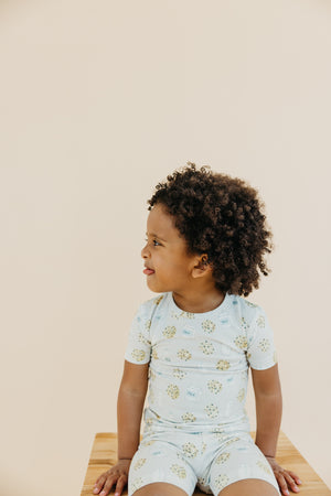 2pc Short Sleeve Pajama Set - Chip