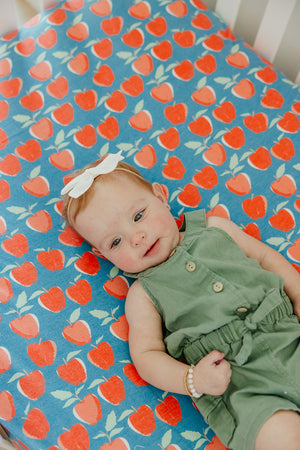 Premium Knit Fitted Crib Sheet - Teacher