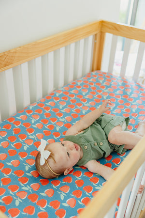 Premium Knit Fitted Crib Sheet - Teacher