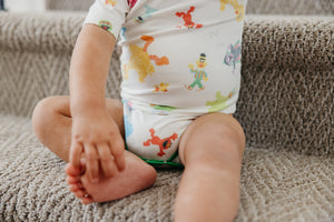 Short Sleeve Bodysuit - Sesame Friends