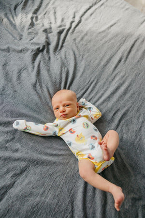 Long Sleeve Bodysuit - Sesame Scribbles