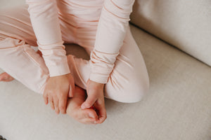 2pc Long Sleeve Pajama Set - Blush