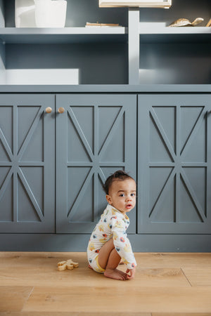 Long Sleeve Bodysuit - Sesame Scribbles