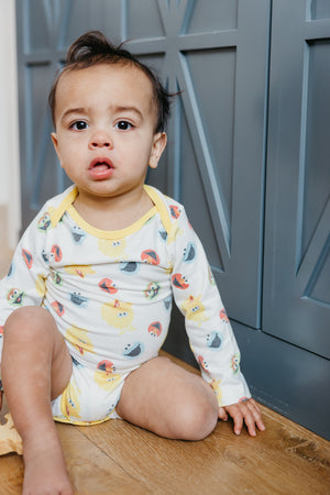Long Sleeve Bodysuit - Sesame Scribbles
