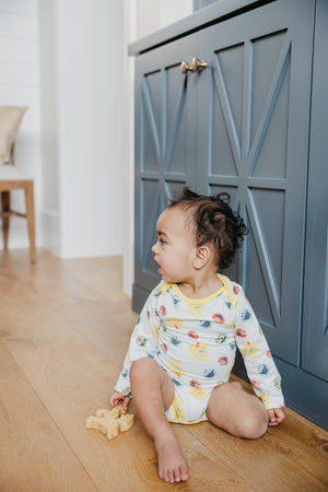 Long Sleeve Bodysuit - Sesame Scribbles