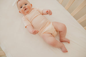 Short Sleeve Bodysuit - Blush