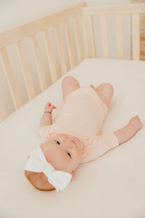 Short Sleeve Bodysuit - Blush