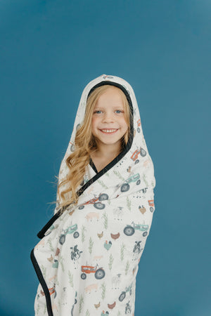 Premium Big Kid Hooded Towel - Jo