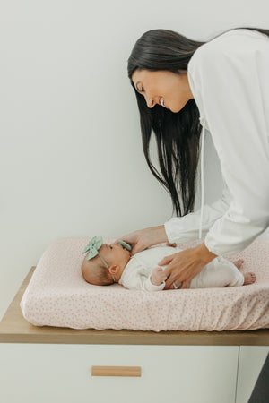 Premium Knit Diaper Changing Pad Cover - Dottie