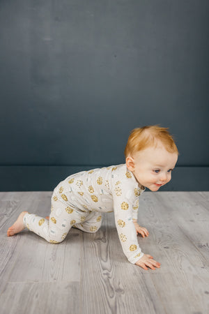 2pc Long Sleeve Pajama Set - Chip