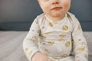 2pc Long Sleeve Pajama Set - Chip