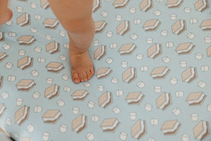 Premium Knit Fitted Crib Sheet - S'mores