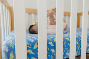 Premium Knit Fitted Crib Sheet - Birdie