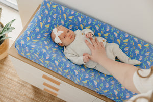 Premium Knit Diaper Changing Pad Cover - Birdie