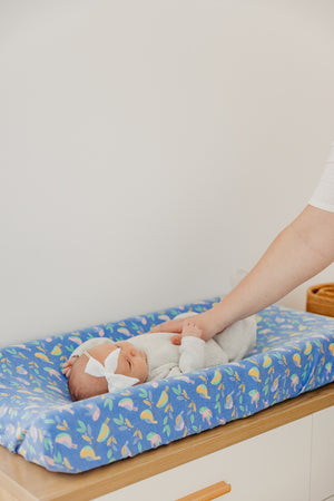 Premium Knit Diaper Changing Pad Cover - Birdie