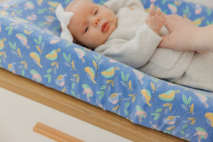 Premium Knit Diaper Changing Pad Cover - Birdie