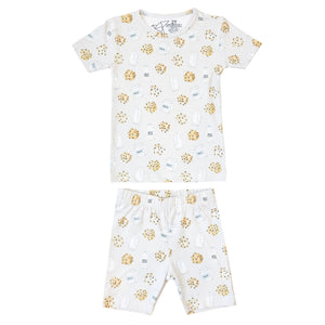 2pc Short Sleeve Pajama Set - Chip