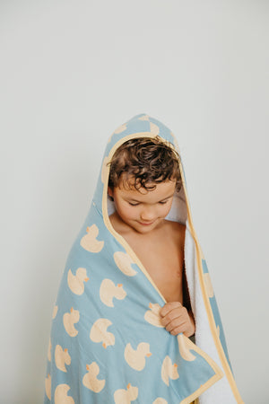 Premium Big Kid Hooded Towel - Ducky
