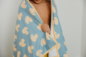 Premium Big Kid Hooded Towel - Ducky