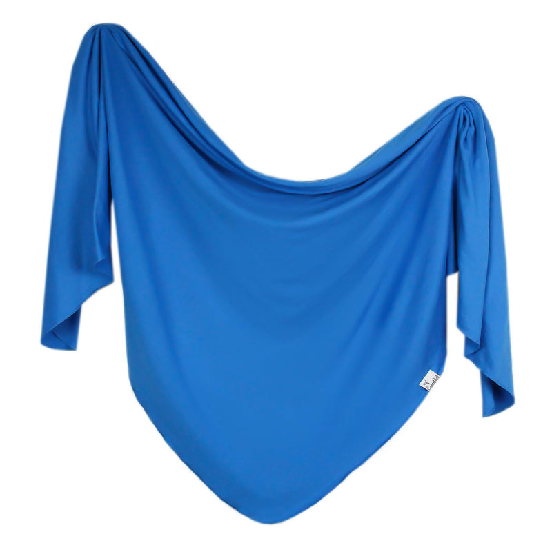 Knit Swaddle Blanket - Blueberry