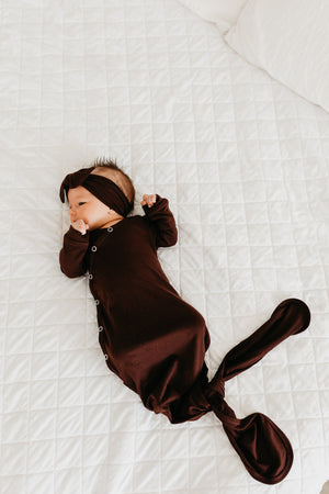 Knit Headband Bow - Moose