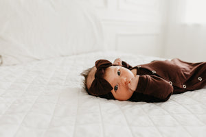 Knit Headband Bow - Moose