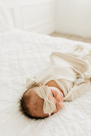 Bowtie Nylon Bow - Clay