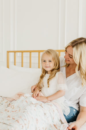 Three-Layer Jumbo Quilt - Coral