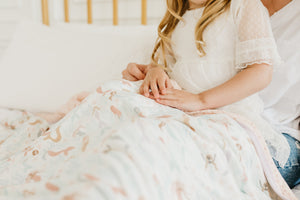 Three-Layer Jumbo Quilt - Coral