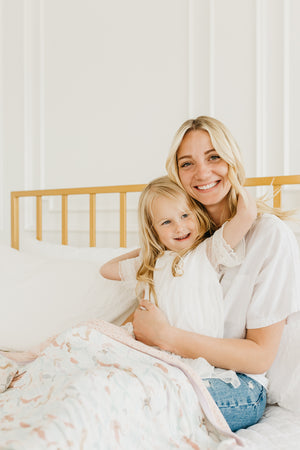 Three-Layer Jumbo Quilt - Coral