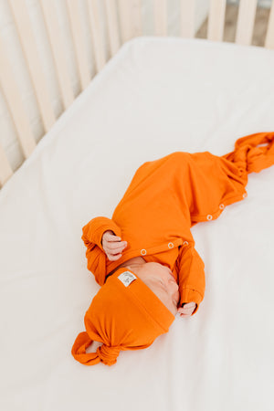 Top Knot Hat - Blaze