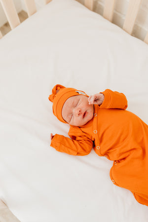 Top Knot Hat - Blaze