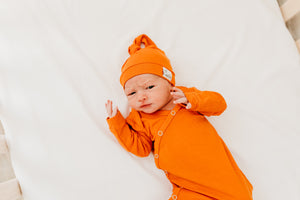 Top Knot Hat - Blaze