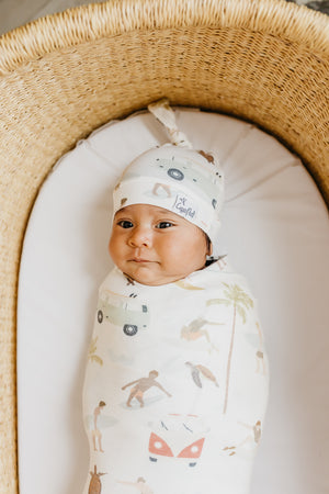 Knit Swaddle Blanket - Maui