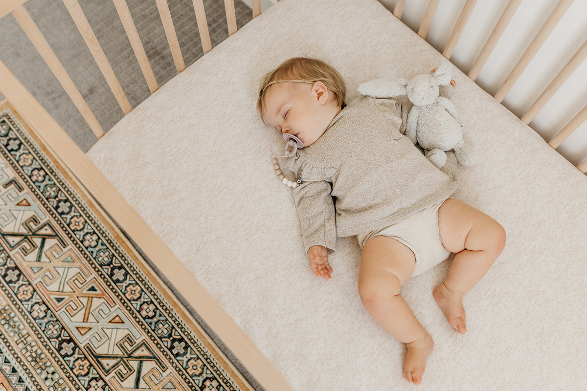 Premium Knit Fitted Crib Sheet - Oat