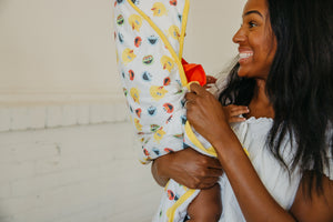 Premium Knit Hooded Towel - Sesame Scribbles