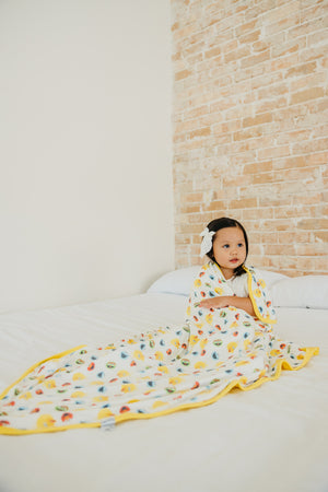 Three-Layer Quilt - Sesame Scribbles