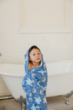 Premium Knit Hooded Towel - Cookie Monster