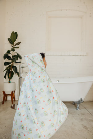 Premium Knit Hooded Towel - Oscar the Grouch