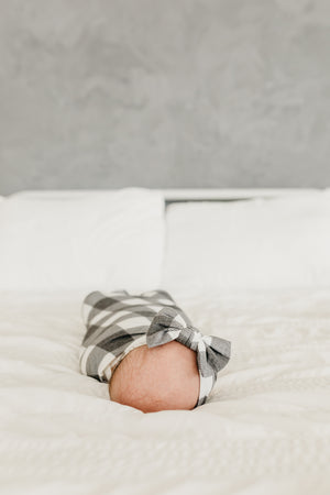 Knit Headband Bow - Scotland