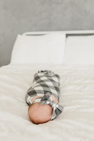 Knit Headband Bow - Scotland