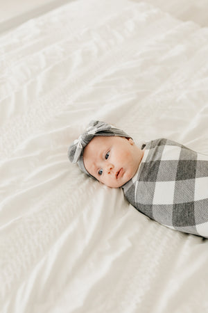 Knit Headband Bow - Scotland